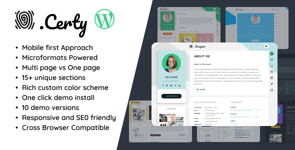 Creative Resume & CV WordPress Theme - SharedTutor