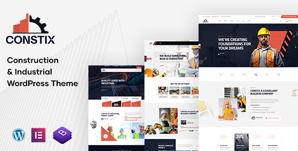 Constix – Construction Factory & Industrial WordPress Theme - SharedTutor
