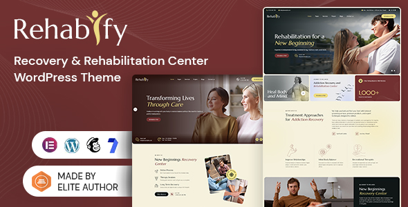 Rehabify – Addiction Recovery and Rehabilitation Center WordPress Theme ...